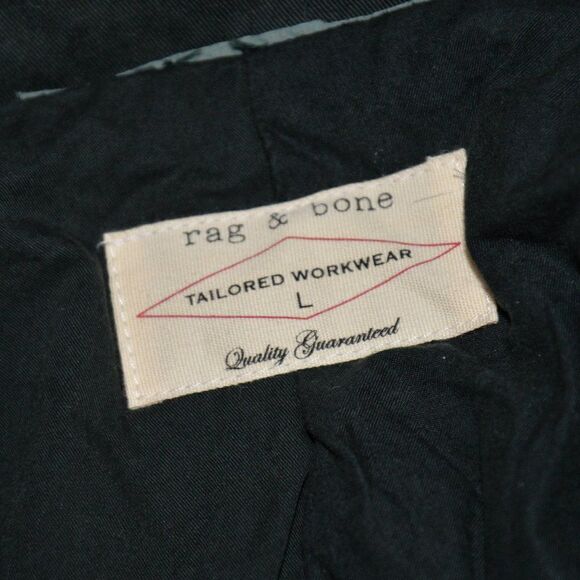 Rag & Bone Military Style Utility Jacket Sz L - Picture 4 of 7